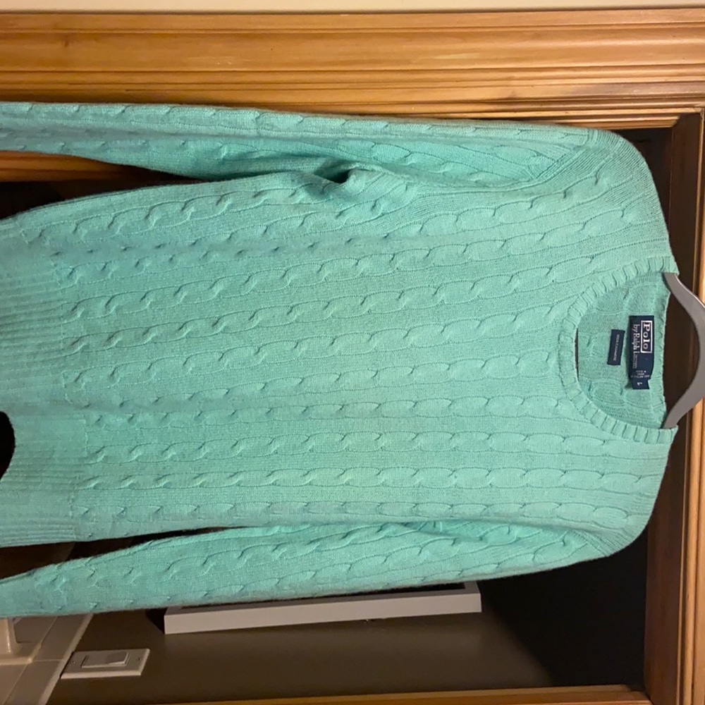 Like new men’s cashmere cable sweater -Polo RL